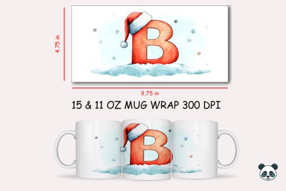 Christmas Baby Letter B Mug Wrap: Festive DIY Ideas