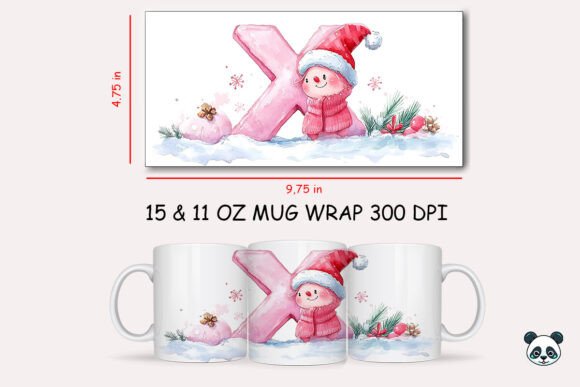 Creating Festive Mugs with the Christmas Baby Letter X and Xerus Design