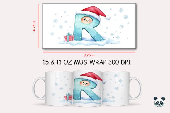 Creating Personalized Holiday Gifts with the Christmas Baby Letter D Mug Wrap 24