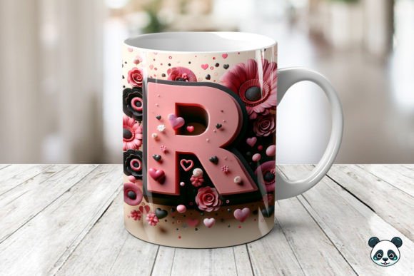 Designing with the Letter R 3D Valentine Mug Wrap: A Guide for Sublimation Creators