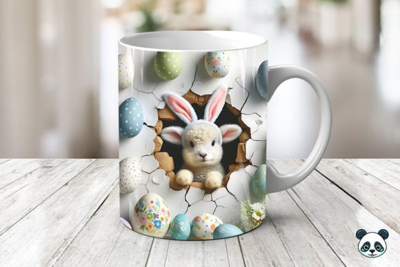 Easter Lamb 3D Mug Wrap: Creative Sublimation Ideas
