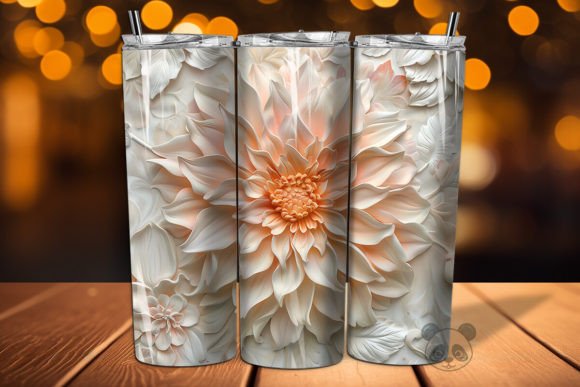 Elevate Your Brand with Dahlia 3D Tumbler Wrap