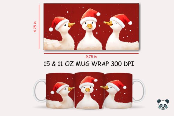 Elevate Your Holiday Crafts with the Christmas Goose Mug Wrap 2 Design