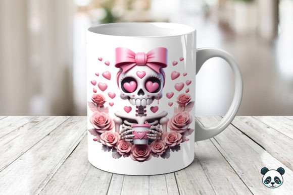 Elevating Sublimation Craft: The Rise of the Valentine Skeleton 3D Mug Wrap in Modern Print-on-Demand
