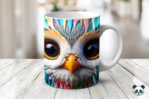 Elevating Sublimation Products with the Peek a Boo Owl Colorful 3D Mug Wrap Design