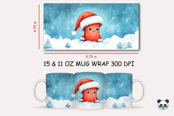 Evaluating the Christmas Baby Letter D Mug Wrap 8 for Sublimation Projects