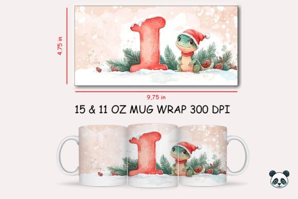Evaluating the Christmas Baby Letter I with Iguana Mug Wrap 1 for Sublimation Projects