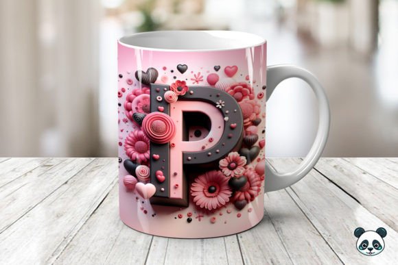 Integrating the Letter P 3D Valentine Mug Wrap into Your Sublimation Workflow
