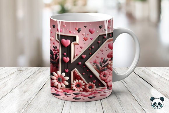 Mastering the Letter K 3D Valentine Mug Wrap for Professional Sublimation Results
