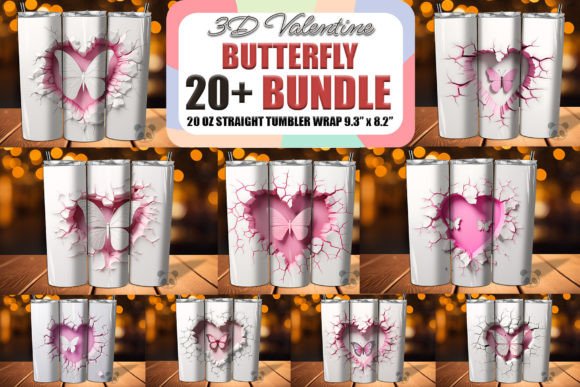 Mastering the Valentine Butterfly 3D Tumbler Wrap for Professional Sublimation Workflows