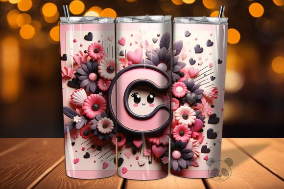 Mastering the Valentine Letter C 3D Tumbler Wrap for Professional Sublimation Workflows
