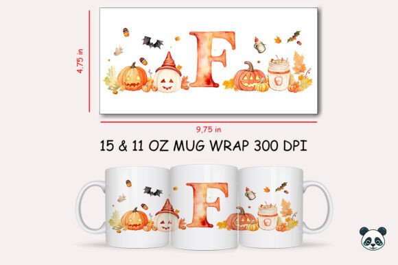 Spooktacular Creativity: Mastering the Halloween Letter F Mug Wrap for Sublimation