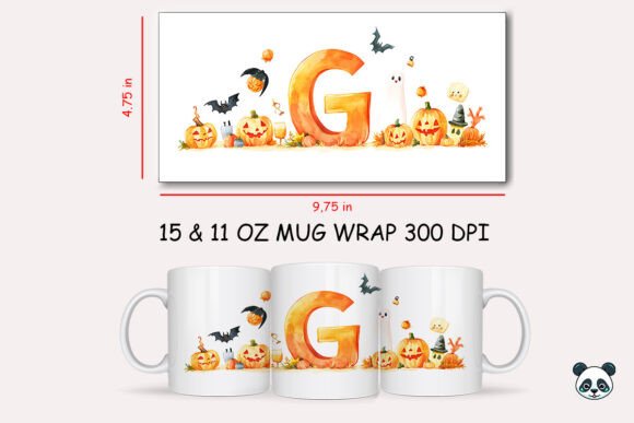Spooktacular Customization: The Ultimate Guide to Halloween Letter G Mug Wrap Sublimation