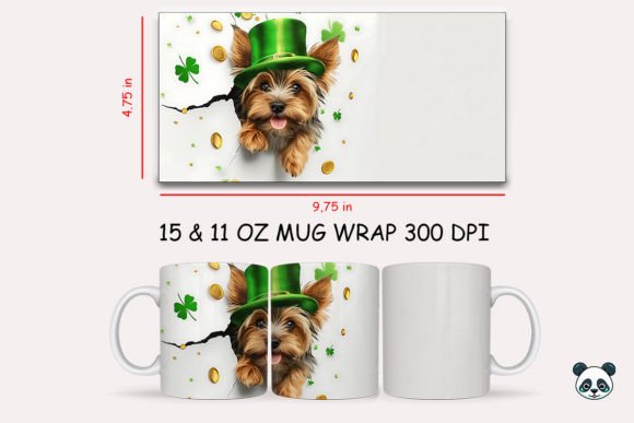 St Patrick Yorkshire Terrier 3D Mug Wrap: A Guide for Sublimation Creators