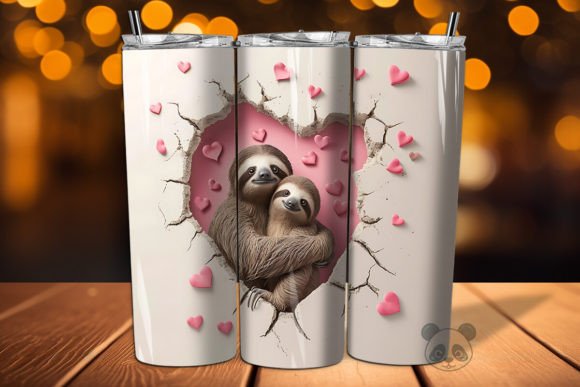 Strategic Branding with Mom Baby Sloths 3D Tumbler Wrap 1: A Guide for Creators
