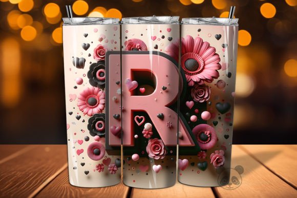 Valentine Letter R 3D Tumbler Wrap: A Creative Guide for Personalized Sublimation